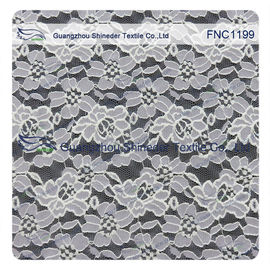 Tissu en nylon de dentelle de coton de modèle floral pour des vêtements de mode, robe de mariage fournisseur