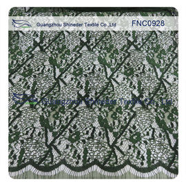Tissu de Cotton&amp;Nylon de répétition de cil de tissu de dentelle de corde de ligne de vague fournisseur