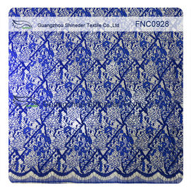 Tissu de Cotton&amp;Nylon de répétition de cil de tissu de dentelle de corde de ligne de vague fournisseur