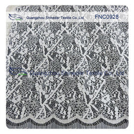 Tissu de Cotton&amp;Nylon de répétition de cil de tissu de dentelle de corde de ligne de vague fournisseur