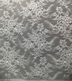 Tissu de dentelle de jacquard attaché par nylon de modèle de conception de fleur par la cour fournisseur