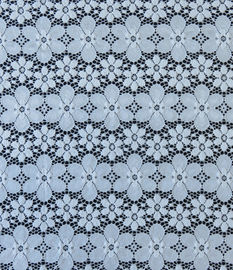 Équilibre floral bleu élastique de tissu de dentelle de Spandex en nylon pour Madame Garment fournisseur