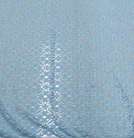 Tissu élastique de dentelle de Spandex et de nylon avec le petit modèle de fleur elliptique fournisseur