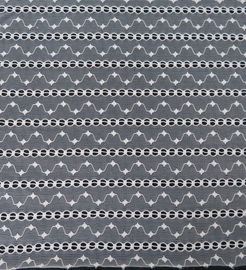 OEM Rétrécissement-résistant rouge/ODM de tissu floral élastique de dentelle fournisseur