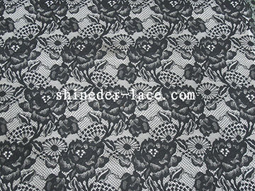 modèle floral/spécial de tissu en nylon de dentelle de largeur de 150cm de feuille pour le vêtement SYD-0170 des femmes fournisseur