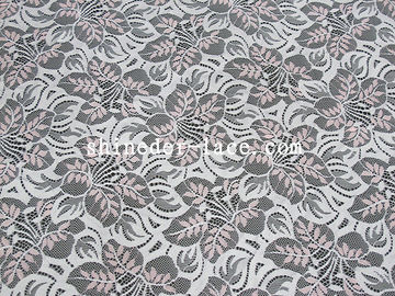 Tissu en nylon de dentelle coton rose/blanc ou couleur de personnalisation pour l'habillement SYD-0182 fournisseur