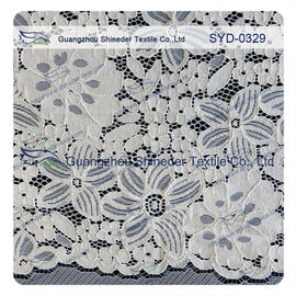 Le bleu a attaché le tissu de dentelle pour des robes de mariage/des tissus dentelle de haute couture fournisseur