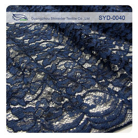 Bel équilibre attaché cranté de tissu de dentelle de voile avec le contenu en nylon et visqueux fournisseur