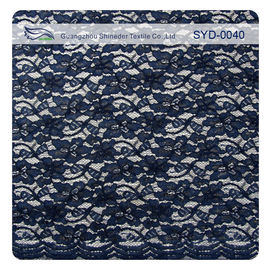 Bel équilibre attaché cranté de tissu de dentelle de voile avec le contenu en nylon et visqueux fournisseur