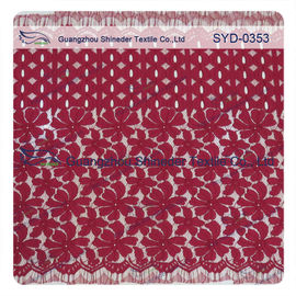 Tissu attaché nuptiale cranté de dentelle de coton pour la robe et le dessus de femmes fournisseur