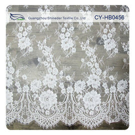 Épousant l'équilibre floral de dentelle de cil, UL de vente en gros de tissu de dentelle de cil examinée fournisseur