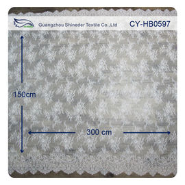 Le cil en nylon de bout droit de mode a hérissé l'équilibre de dentelle/tissu brodé de dentelle fournisseur