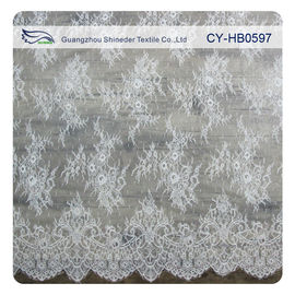 Le cil en nylon de bout droit de mode a hérissé l'équilibre de dentelle/tissu brodé de dentelle fournisseur