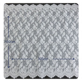 Équilibre de dentelle de cil de tissu de dentelle de Chantilly pour la robe, le blanc et le gris des femmes fournisseur