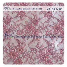 Tissu français élégant coloré de dentelle de robes de mariage de dentelle de Chantilly fournisseur