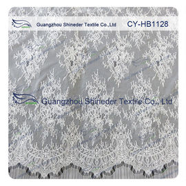 Belle dentelle florale de Chantilly pour la robe de mariage/vêtement de dames fournisseur
