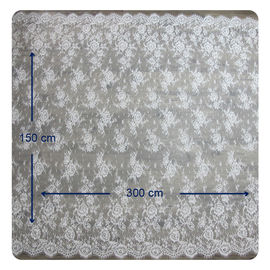 Dentelle suisse en nylon de Chantilly de la voile 100, tissu français adapté aux besoins du client de dentelle fournisseur