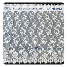 La coutume a imprimé le règlage de dentelle de voile/le tissu suisses de dentelle robes de mariage fournisseur
