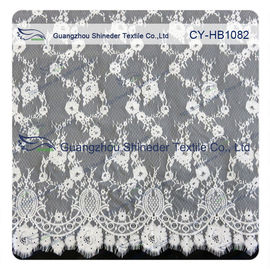 La coutume a imprimé le règlage de dentelle de voile/le tissu suisses de dentelle robes de mariage fournisseur