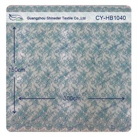 Dentelle nuptiale florale avec du charme molle mince de Chantilly, dentelle en nylon de robe de mariage de feston fournisseur