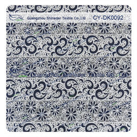 Coutume de tissu de dentelle de burn-out de polyester de coton imprimée pour le vêtement d'enfants fournisseur