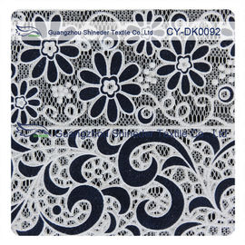 Coutume de tissu de dentelle de burn-out de polyester de coton imprimée pour le vêtement d'enfants fournisseur