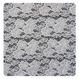 Tissu en nylon de dentelle de coton rose de fleur de mode pour des robes de mariage fournisseur
